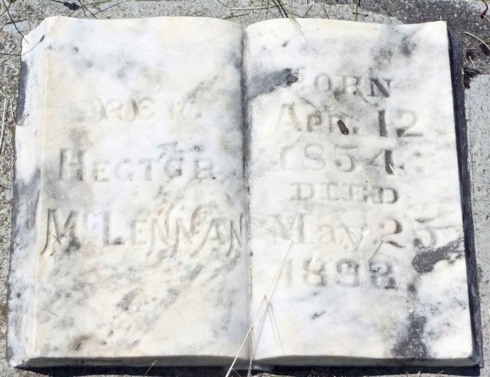 Photo of headstones/Hector McLennan 1854-1898 hdstn Fairview cem Gates Oregon